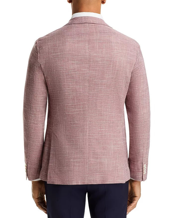 HUGO BOSS Hanry Melange Solid Soft Construction Slim Fit Sport Coat 40R Red
