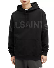 ALL SAINTS Mens Logo Graphic Hoodie Sweatshirt XS Extra Small Black