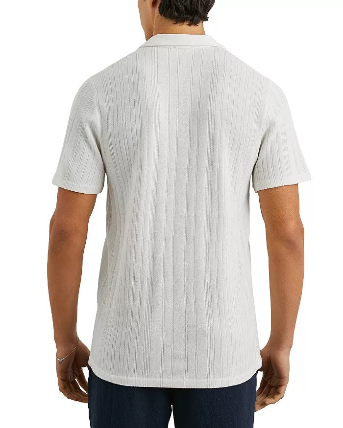 Rails Mens Regular fit Short Sleeve Polo Sweater Medium White Solid