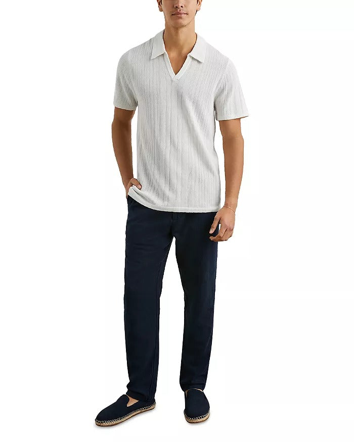 Rails Mens Regular fit Short Sleeve Polo Sweater Medium White Solid