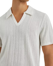 Rails Mens Regular fit Short Sleeve Polo Sweater Medium White Solid