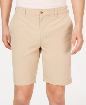 Club Room Men's 4 Way Stretch 9" Eco Tech Shorts Khaki 40