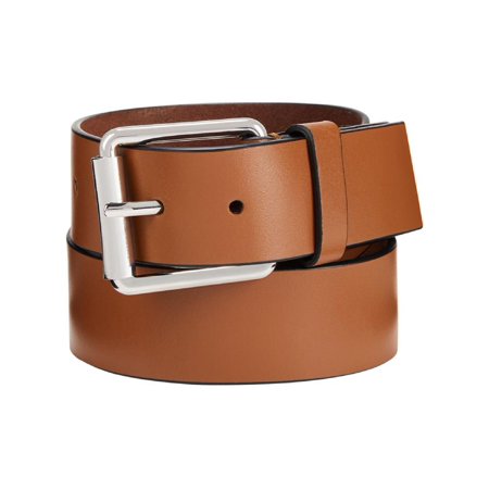 Calvin Klein Jeans Mens Leather Buckle Casual Belt Brown 30
