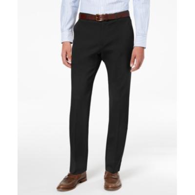 Tommy Hilfiger Mens Modern fit Dress Pants 34 / 29 Black Solid Stretch