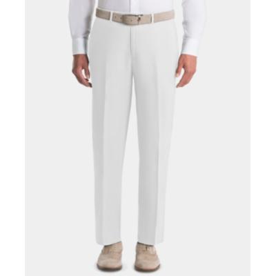 Lauren Ralph Lauren Men's Classic Fit Flat Front Linen Pants 38 x 30 White