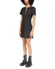 MICHAEL Michael Kors Womens Lace Up Mod Dress Size 8 Black