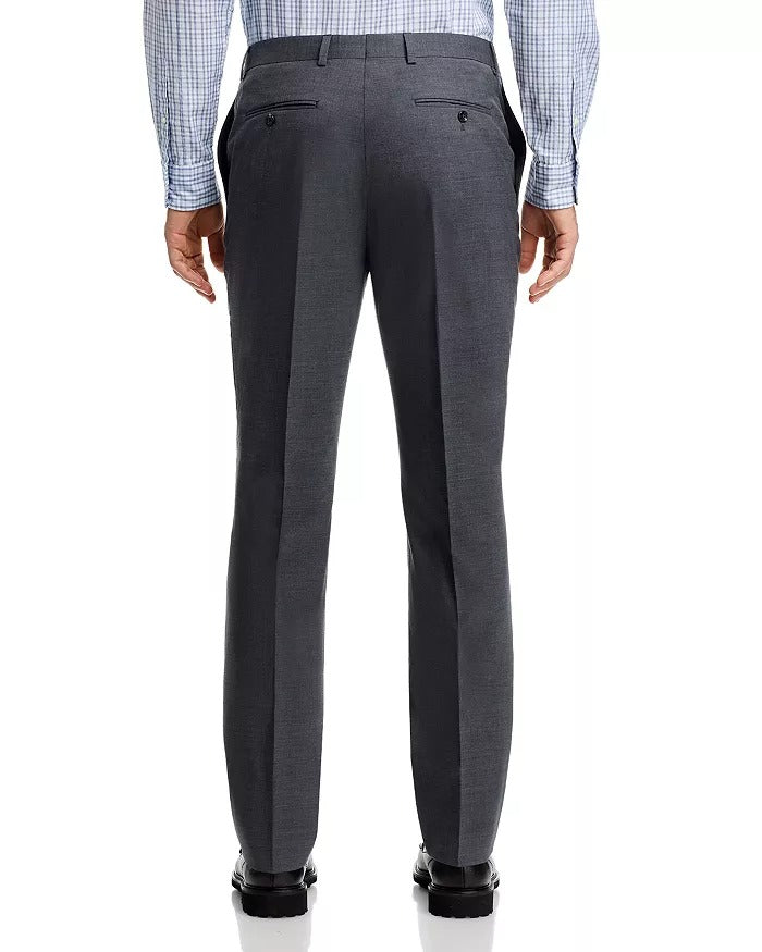 Hart Schaffner Marx Mens Regular fit Dress Pants SIZE 30 Grey Solid Stretch Wool