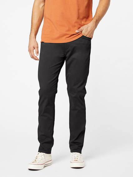 Dockers Mens Jean Cut Supreme Flex Khaki Pants Black 34 x 32