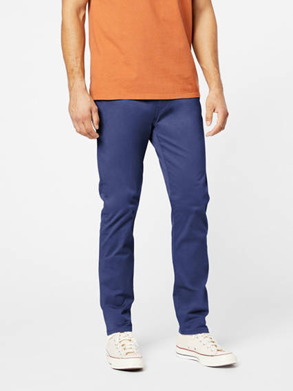 Dockers Mens Jean Cut Flex Slim Fit Pants Maritime Blue 33 x 32