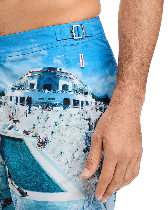 Orlebar Brown Bulldog Hulton Getty Photo Print Regular Fit 6 Swim Trunks Size 38