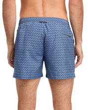 Orlebar Brown Setter Draw Perez Geo Print Regular Fit 4.5" Swim Trunks Size 34