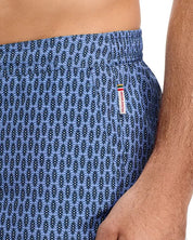 Orlebar Brown Setter Draw Perez Geo Print Regular Fit 4.5" Swim Trunks Size 34