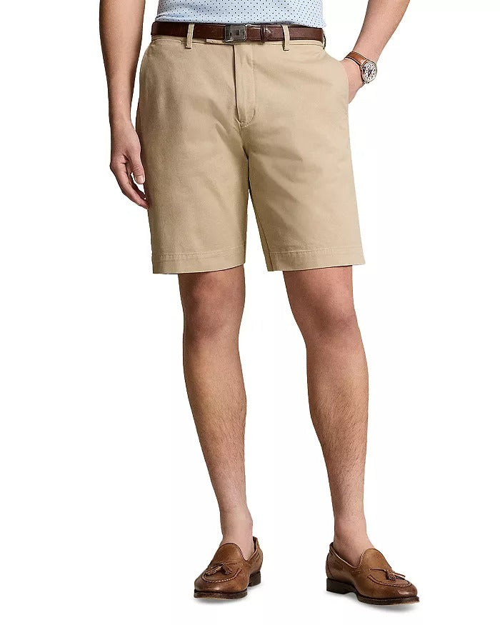 Polo Ralph Lauren Mens Suffield Solid Chino Shorts Size 33 Beige Khaki