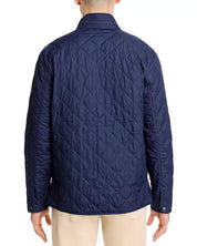 Peter Millar Mens Crown Suffolk Quilted Jacket Coat Medium Navy Blue