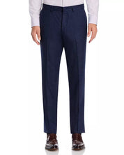 Vince Melange Solid Slim Fit Wool Dress Pants Size 30 / Unfinished Hem Navy Blue