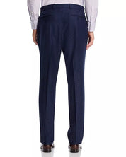 Vince Melange Solid Slim Fit Wool Dress Pants Size 30 / Unfinished Hem Navy Blue
