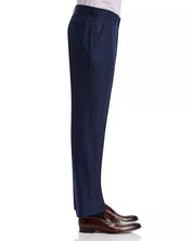 Vince Melange Solid Slim Fit Wool Dress Pants Size 30 / Unfinished Hem Navy Blue