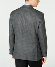Michael Kors Men's Classic-Fit Black White Check Sport Coat 44S Plaid