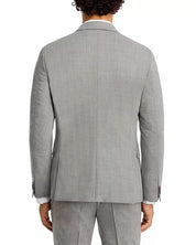 HUGO BOSS Mens Arti Solid Extra Slim Fit Suit Jacket Sport Coat 46R Light Grey