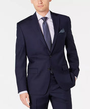 Lauren Ralph Lauren Mens Classic fit Suit Jacket Blazer 40 L Blue Solid Stretch