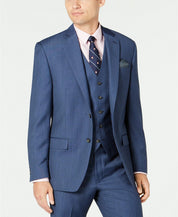 Lauren Ralph Lauren Mens Classic fit Suit Jacket Blazer 42 L Blue Solid Stretch