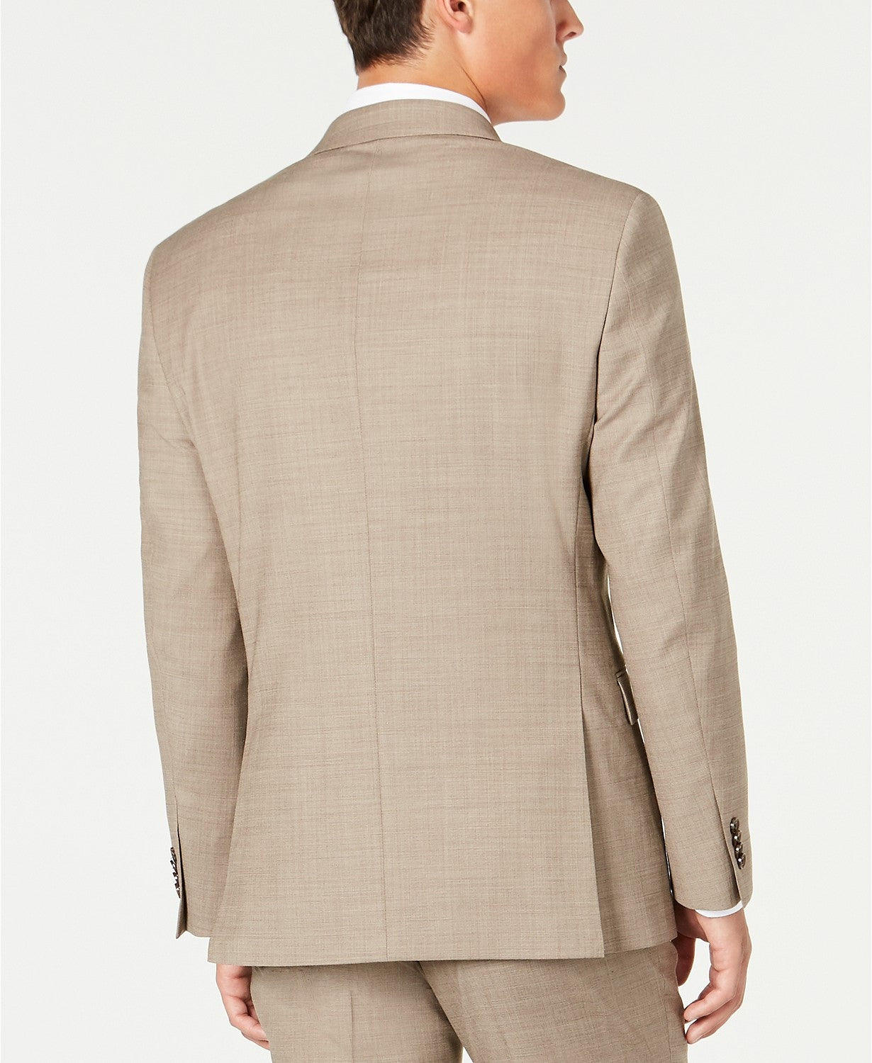 Tommy Hilfiger Mens Modern fit Wool Suit Jacket Blazer 40 S Tan Brown Solid