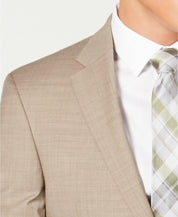 Tommy Hilfiger Mens Modern fit Suit Jacket Blazer 40 R Tan Solid Stretch