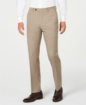 Tommy Hilfiger Mens Modern fit Dress Pants 40 / 32 Beige Solid Stretch