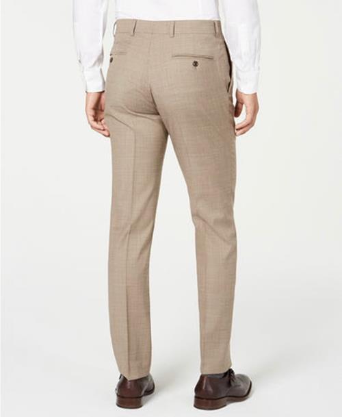 Tommy Hilfiger Mens Modern fit Suit Jacket Blazer 48 R Beige Solid Stretch