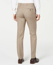Tommy Hilfiger Mens Modern fit Wool Dress Pants 33 / 30 Tan Light Brown Solid
