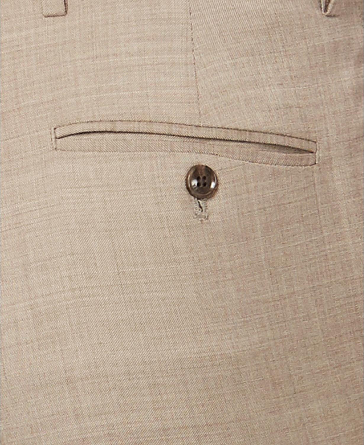 Tommy Hilfiger Mens Modern fit Wool Dress Pants 38 / 32 Tan Light Brown Solid