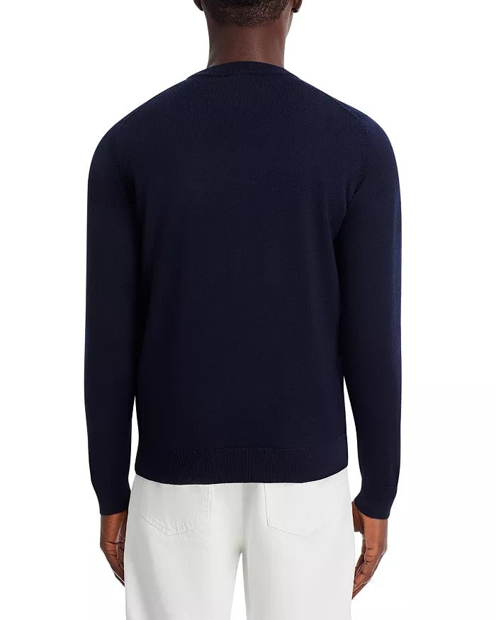 Joshua Sanders Mens Regular fit Long Sleeve Crewneck Sweater XS Crew Neck Blue