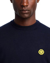 Joshua Sanders Mens Regular fit Long Sleeve Crewneck Sweater XS Crew Neck Blue