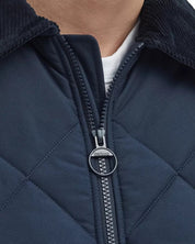 Barbour Mens City Chelsea Quilted Jacket Small Navy Blue