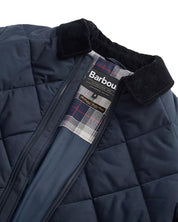 Barbour Mens City Chelsea Quilted Jacket Small Navy Blue