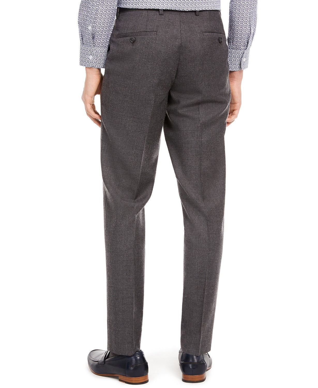 Bar Iii Mens Slim fit  Wool Dress Pants 30 / 32 Grey Solid