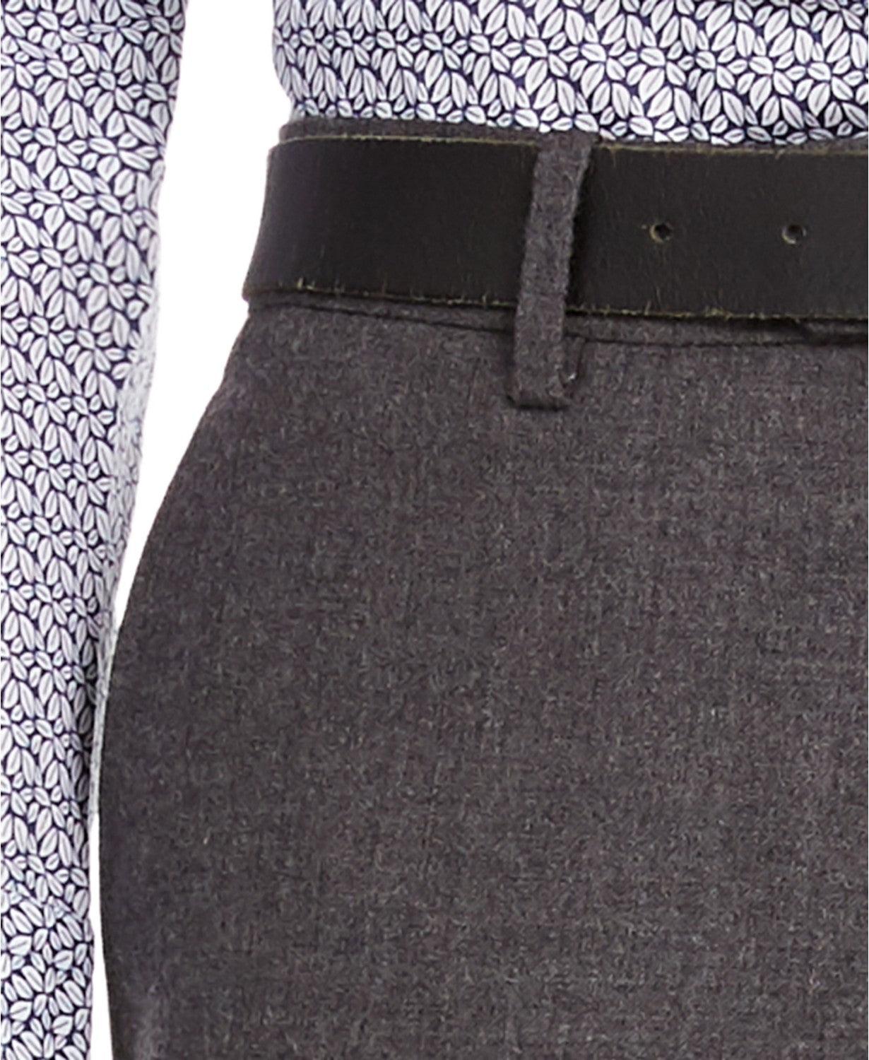Bar Iii Mens Slim fit Wool Dress Pants 33 / 30 Charcoal Grey Solid