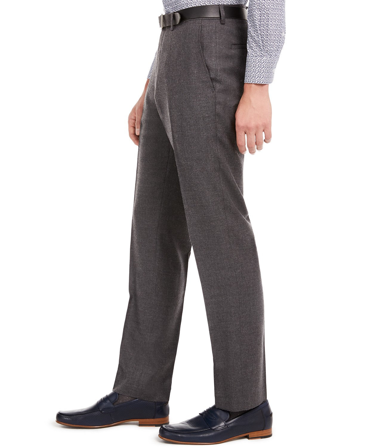 Bar Iii Mens Slim fit  Wool Dress Pants 30 / 32 Grey Solid