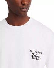 Roy Roger's X Dave's New York Industrial Print Graphic T-Shirt White Black XL