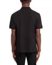 Versace Jeans Couture Mens Regular fit Short Sleeve Polo Shirt Large Black Solid