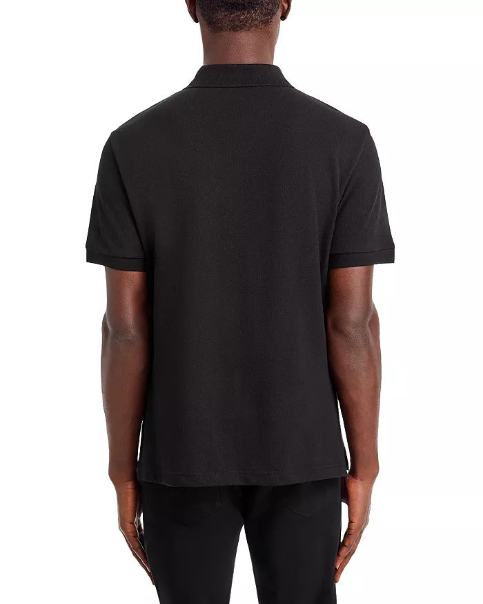 Versace Jeans Couture Mens Regular fit Short Sleeve Polo Shirt Large Black Solid