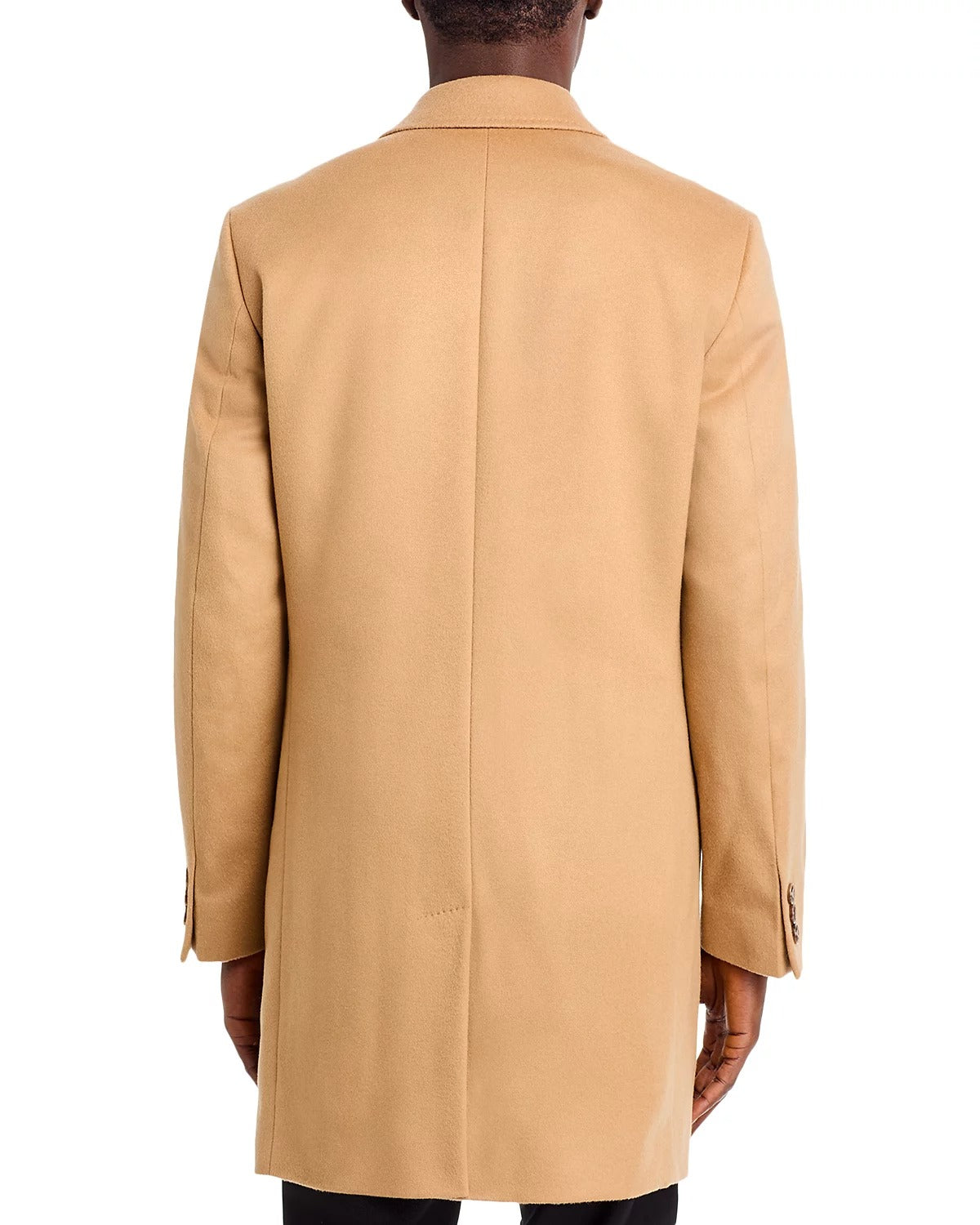 Hugo Boss Mens Jared Wool & Cashmere Regular Fit Topcoat Overcoat 40R Camel