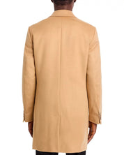 Hugo Boss Mens Jared Wool & Cashmere Regular Fit Topcoat Overcoat 40R Camel