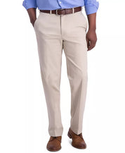 Haggar Mens Classic fit Cotton Dress Pants 40 / 34 Sand Solid