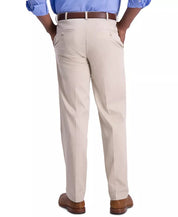 Haggar Mens Classic fit Cotton Dress Pants 40 / 34 Sand Solid