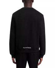 Rta Mens Regular fit Long Sleeve Crewneck Sweatshirt Large Black Solid