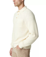 Joe'S Jeans Mens Regular fit Long Sleeve Polo Sweater Small Collared White Solid