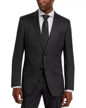 Hugo Boss Mens Slim fit Wool 2 Piece Suit 40 S Pants 34 / 32 Charcoal Gray Solid