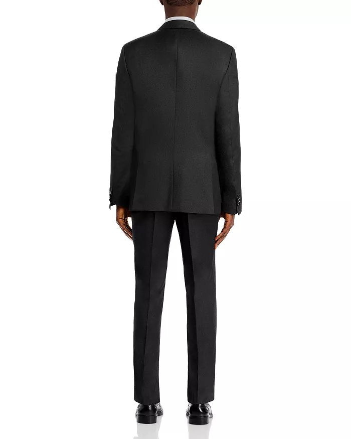 Hugo Boss Mens Slim fit Wool 2 Piece Suit 40 S Pants 34 / 32 Charcoal Gray Solid
