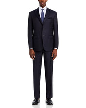 Canali Mens Regular fit 2 Piece Suit 46 R / 36 Waist Blue Solid